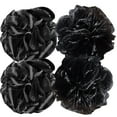 thumbnail image 1 of Bath Sponge Ball 60g Shower Loofahs Exfoliating for Women/Men, Set of 4, Black, 1 of 7