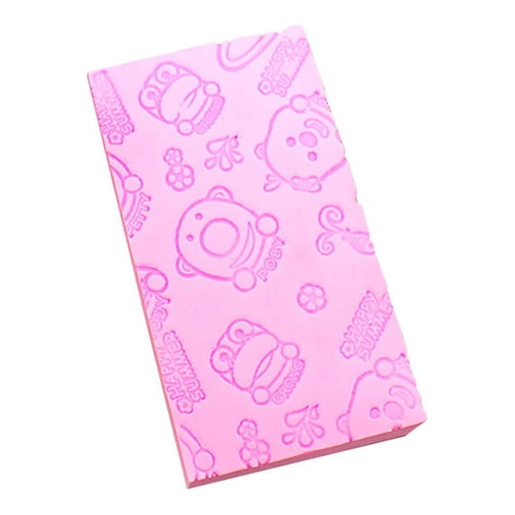 Bath Sponge PVA Body Exfoliating Sponge Dead Skin Removing Handheld Shower Massager Bathroom Accessories Pink