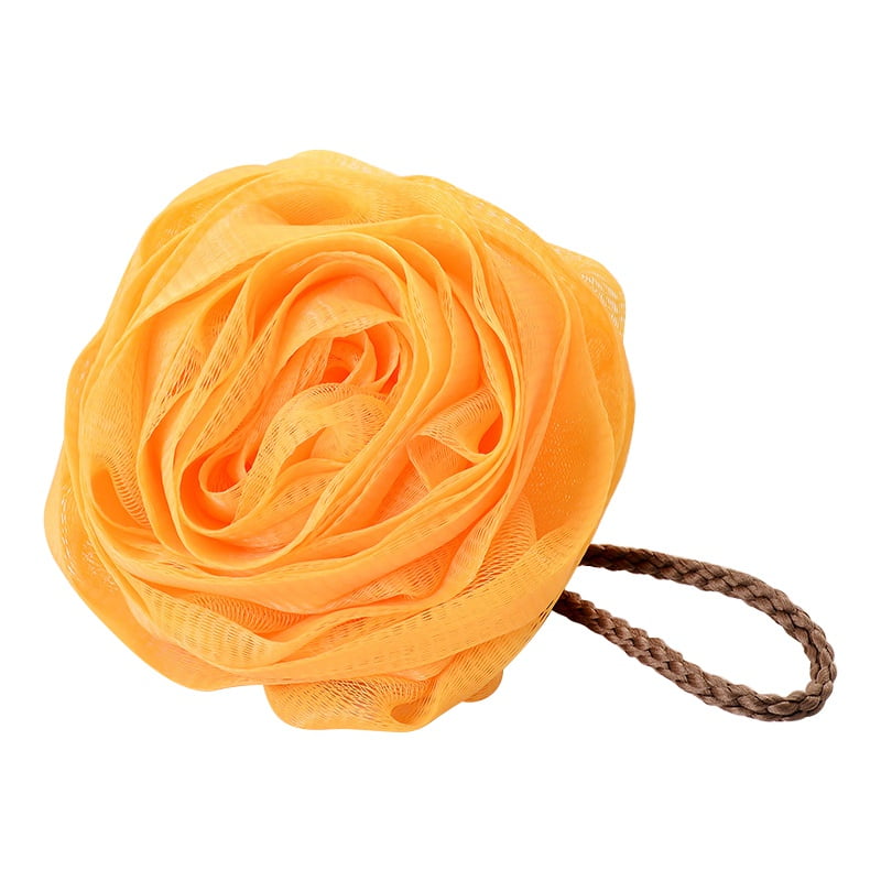Bath Sponges, Shower Rose Shape Exfoliating Flower Bouquet Shower Scrubber Mesh Balls Sponge
