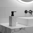 thumbnail image 1 of Bath Square Resin Hand Soap & Lotion Dispenser Stone Effect 9 FL OZ Gray, 1 of 8