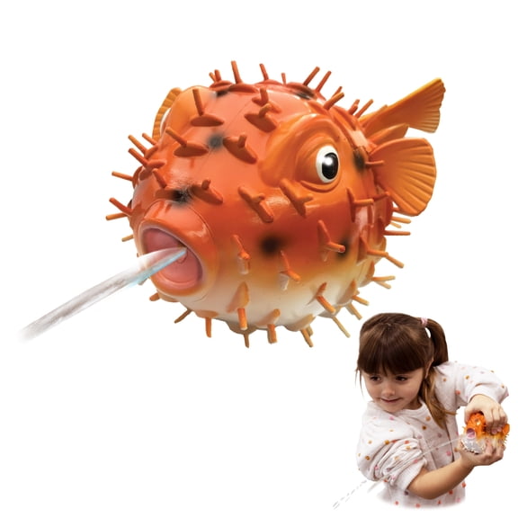 Bath Squirts - Puffer Fish by Deluxebase Ocean Squirting Bath Toy for Kids Pool and Water Play