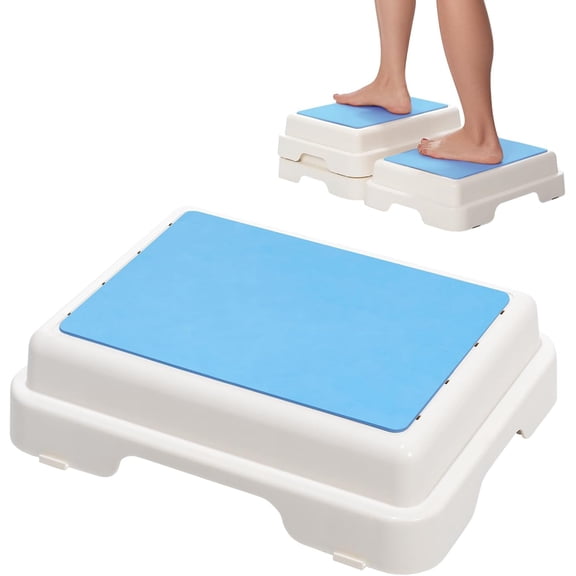 Bath Step,Set of 3 Stackable Bathtub Non Slip Safety Step Stool, Indoor/Outdoor Handicap Wideing Hands Free Platform Medical Portable Stack-Able, for High Beds, Kitchens,Bathroom.