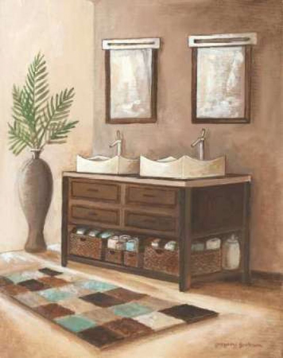Bath Still Life II Canvas Art - Gregory Gorham (24 x 30)