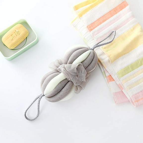 Bath Super Soft Bath Ball, Long Strip Bath Supplies Foam net Back rub for Men and Women Exfoliate Bathing Accessories, Long Color Strip Foaming Soft Lantern Bath Ball