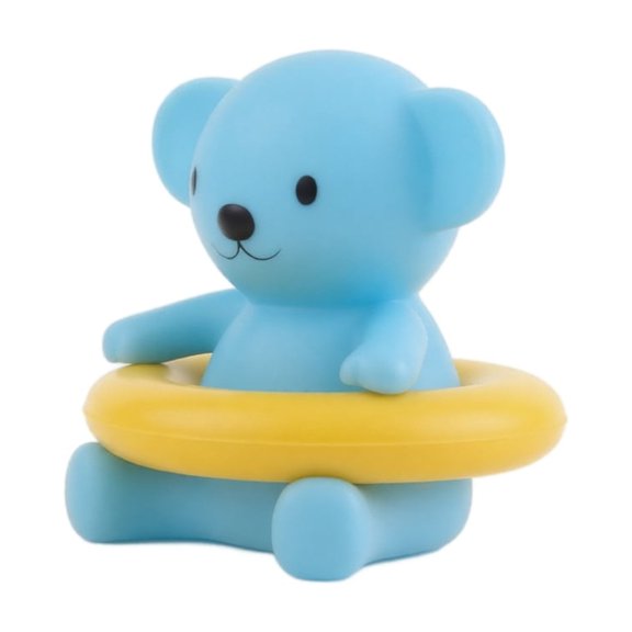 Bath Thermometer Bear Shape, Lovely Floating Water Thermometer for Newborns, Easy-Read Temperature Tester for Safe Bathing