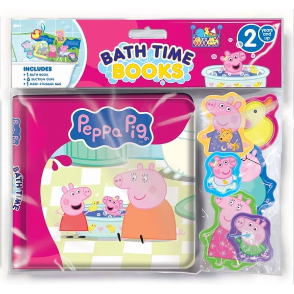 Bath Time Book (Eva Bag) Hasbro Peppa Pig Bath Time Books, (Hardcover)