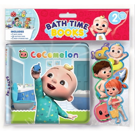 Bath Time Books Moonbug Cocomelon Bath Time Books (Eva Bag), (Hardcover)
