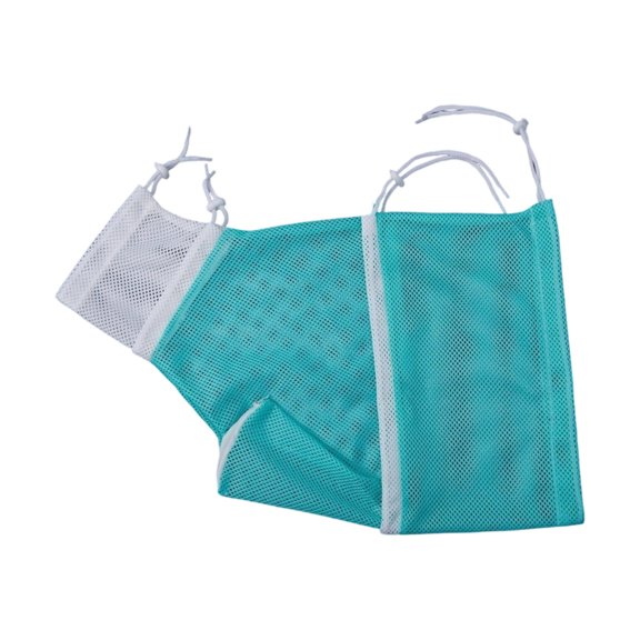 Bath Time Mesh Helper for Pet Families, Restraint Grooming Bag with Drawstring Opening and Washable Polyester