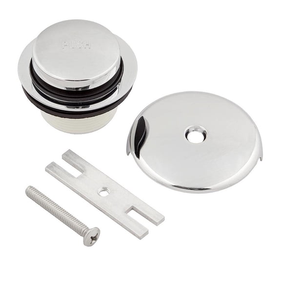 Bath Toe-Touch Drain Remodel Kit in Chrome