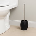 thumbnail image 1 of Diamond Stoneware Black Toilet Brush & Holder Set with Toilet Brush, 1 of 6
