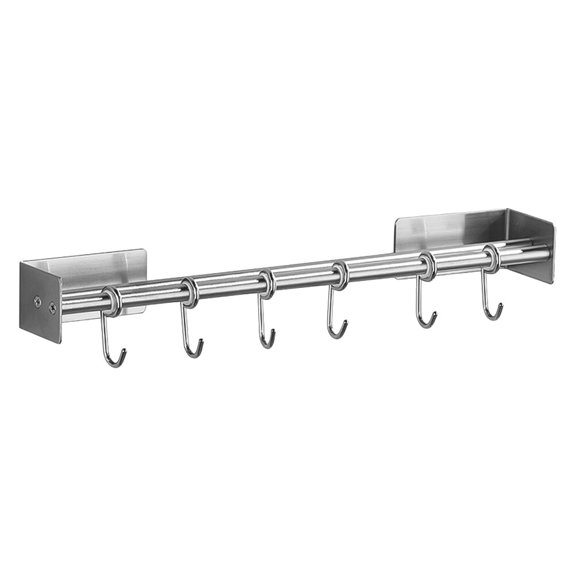MEIBUTYUP Silver Kitchen Holder Rack Space-Saving No Punching Easy Install Home Use