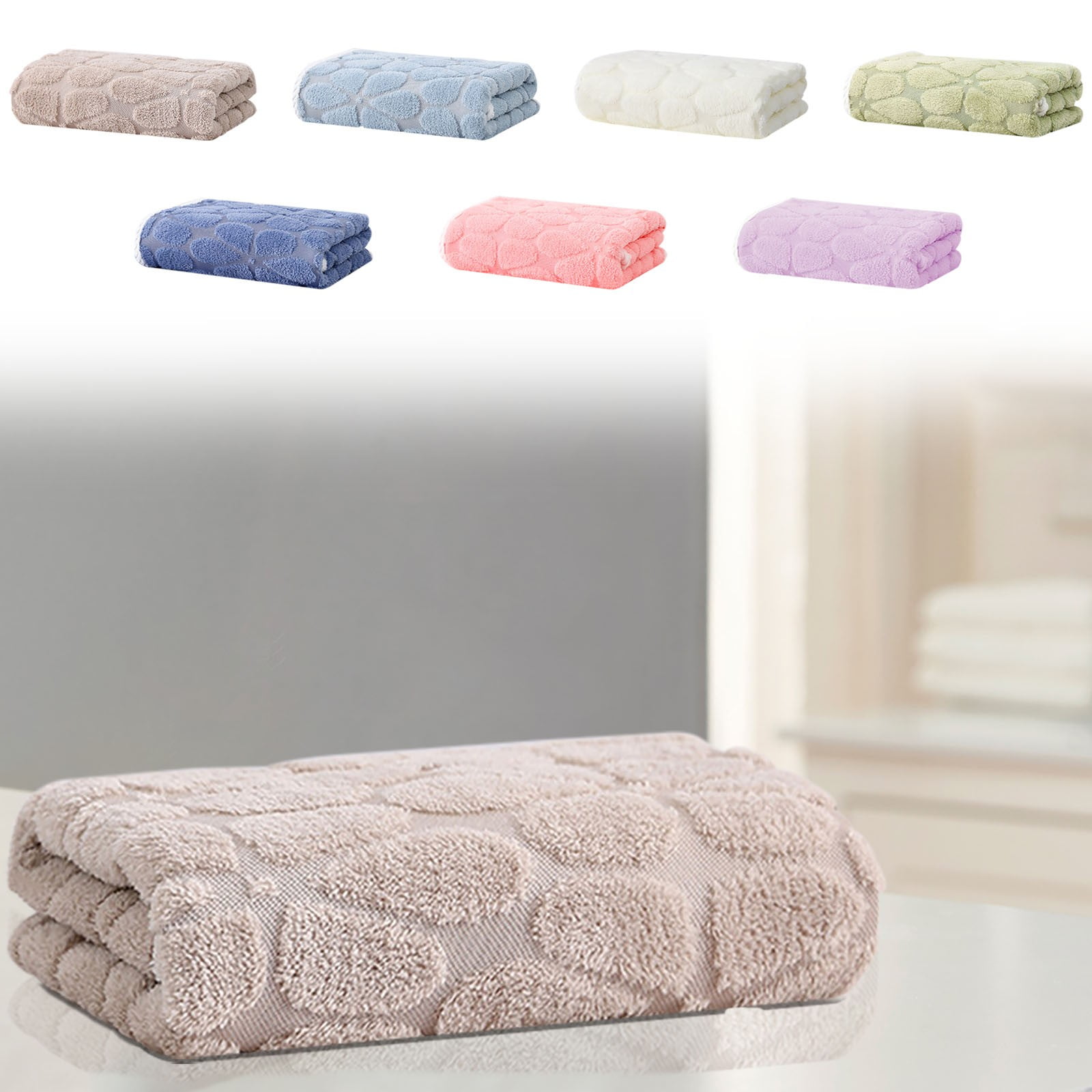 Bath Towel,Bathroom Set,Velvet Towel With Thickened Turtle Back Velvet ...