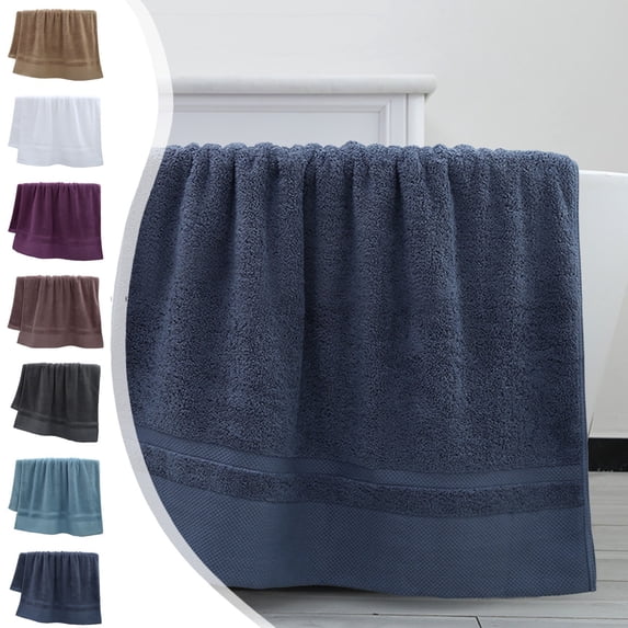 Bath Towel Beach Towel, Solid Color Enlarged and Thickened Adult Strapless Bath Mat, Hygienic Design for Easy Maintenance, Soft Absorbent Cotton, Topliu