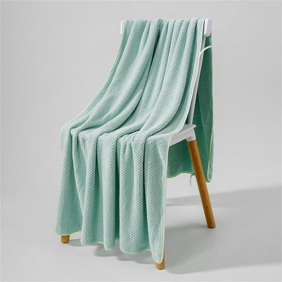 Cotton Bath Towel Polyester, Bath Towel Coral Velvet Bath Towel *1 Piece (Multi-color-1)