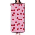 Bath Towel Cute Berry Pink Towels for Bathroom, Beach Towels, Large