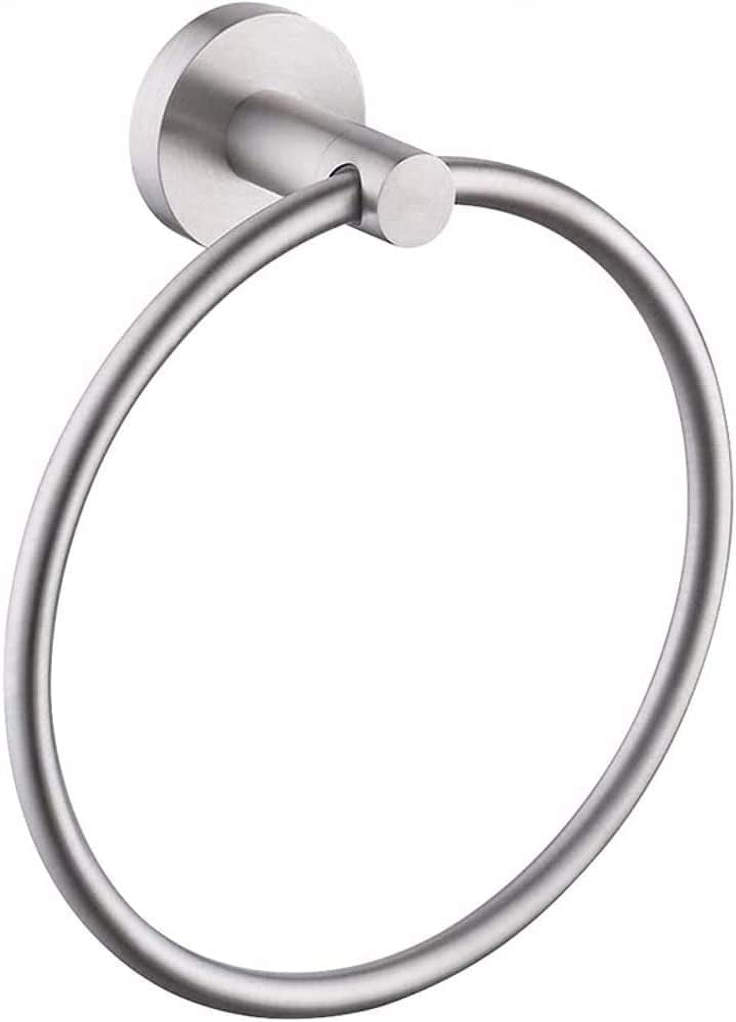 Bath Towel Holder, Bathroom Hand Towel Ring, New 1 pc Brushed Finish ...