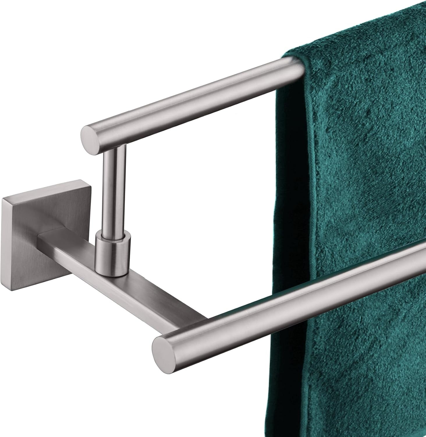 Bath Towel Holder Brushed Nickel 32-Inch Double Towel Bars Overlength ...