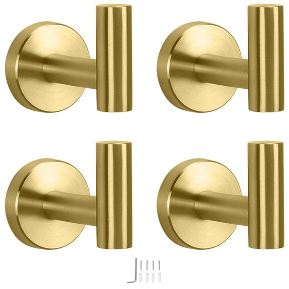 Bath Towel Hook - SUS 304 Stainless Steel Coat Hook Bracket, Heavy Duty Coat Hook for Bathroom Living Room Hotel Kitchen Garage, Wall Mounted Little Squirrel