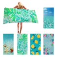 thumbnail image 1 of Bath Towel Microfiber Soft Absorbent Quick Dry Towel Mask Pattern 59x30In Portable Blanket For Beach Camping And Daily Use, 1 of 5