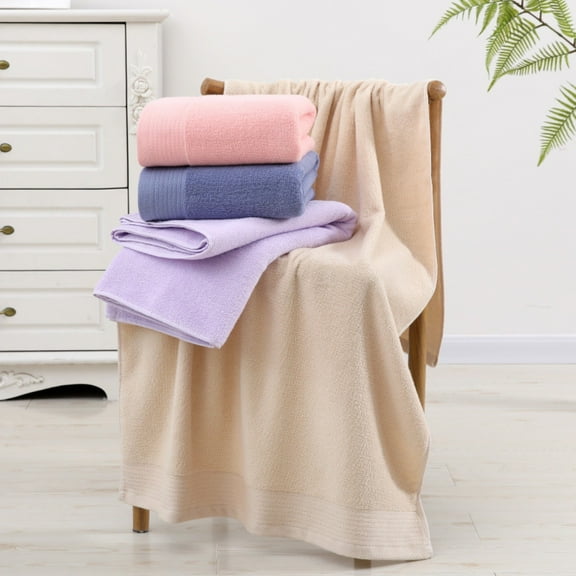 Bath Towel | Oversized Cotton Soft Absorbent | 27.5 x 55 in | Durable Luxurious Spa Quality | Multi-Color | 1 Piece | Water Resistant | Quick Dry | Home Bathroom Essentials