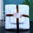 thumbnail image 1 of Bath Towel Polyester Bath Towel Coral Fleece Scarf（35 * 75+70 * 140Cm), 1 of 9