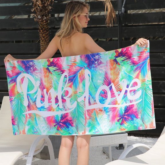 Bath Towel Reactive Printing Soft Absorbent Swimming Adult Pure Cotton Beach Bath Towel