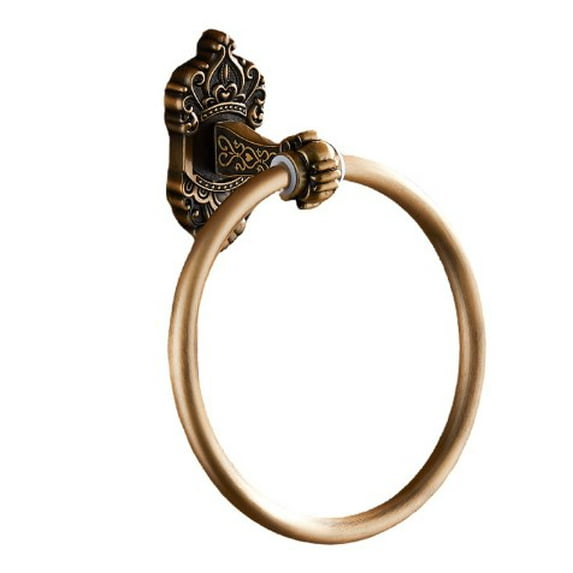 Bath Towel Ring Bathroom Hardware Accessories Aluminum Hand Towel Holder For Bathroom Modern Round Towel Hanger Wall Mounted