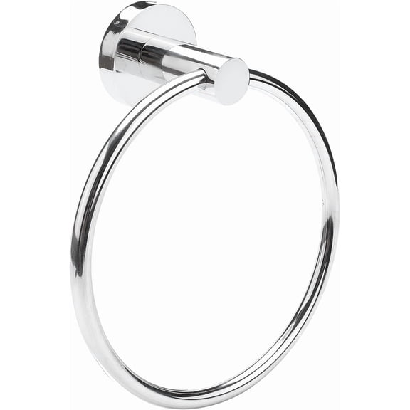 Bath Towel Ring,Fivean Bathroom Towel Holder Stainless Steel Hand Towel Holder for Bathroom, Modern Round Towel Bathroom Accessories Contemporary Hotel Square Style Hanger Wall Mounted