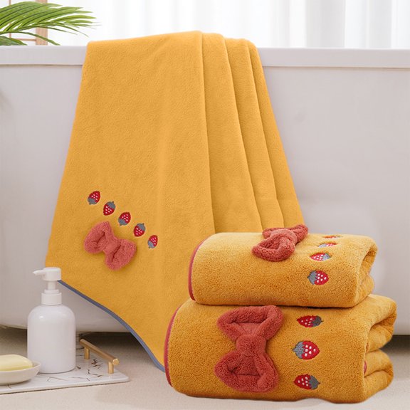 Bath Towel Set Of 2 Extra Large Soft Absorbent Quick Dry Oversized Towels Durable Lint Free Fast Dry Bathroom Set For Gym Hotel Spa Travel Home Daily Use Men Women