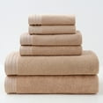 thumbnail image 1 of Bath Towel Set 6 Pcs, Household Gift Set, All-Inclusive Absorbent Towel and Bath Towel 6 Piece Set, Soft & Absorbent Bathroom Towels Set for Bathroom Spa Gym Shower Pool Travel, 1 of 9
