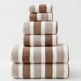 thumbnail image 1 of Bath Towel Set 6 Piece Quick Dry Absorbent Travel Towels for Gym Beach Family Use, 1 of 7