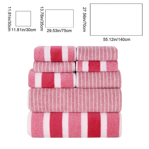 Bath Towel Set Bath Towel Set 8 Piece Velvet Soft Absorbent Towels Bath Sheets Hand Towels Washcloths Spa Luxury Bathroom Linens Quick Dry Durable 8 Piece Towel Set