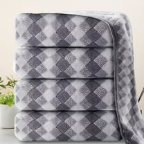 HiEnd Accents Forest Pines Plaid Mocha Towel Set