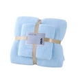 thumbnail image 1 of Bath Towel Sets for Bathroom Deluxe Soft Cotton High Absorbent Towel Set 28.5x51 Inches & 13.5x29.5 in Body Wash Set for Men, 1 of 4