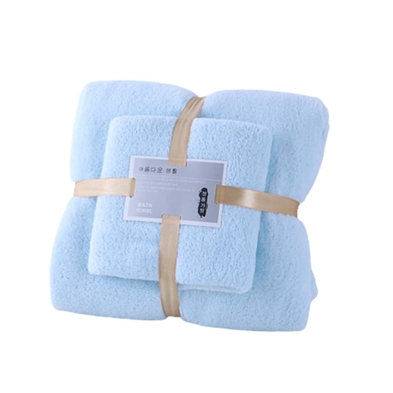 Bath Towel Sets for Bathroom Deluxe Soft Cotton High Absorbent Towel Set 28.5x51 Inches & 13.5x29.5 in Body Wash Set for Men