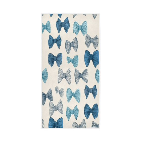 Bath Towel Single-Sided Printed Highly Absorbent Soft Quick Towel for Bathroom Spa Gym & Sports Bow