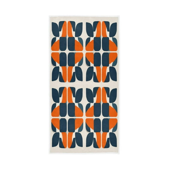 Bath Towel Single-Sided Printed Highly Absorbent Soft Quick Towel for Bathroom Spa Gym & Sports Modern Pattern