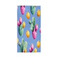 thumbnail image 1 of Bath Towel Single-Sided Printed Highly Absorbent Soft Quick Towel for Bathroom Spa Gym & Sports Prickly Pear Fruit Vector, 1 of 5