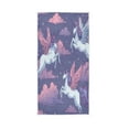 thumbnail image 1 of Bath Towel Single-Sided Printed Highly Absorbent Soft Quick Towel for Bathroom Spa Gym & Sports Unicorn, 1 of 5