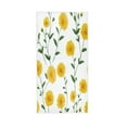 thumbnail image 1 of Bath Towel Single-Sided Printed Highly Absorbent Soft Quick Towel for Bathroom Spa Gym & Sports Yellow Daisies Green Stems, 1 of 5