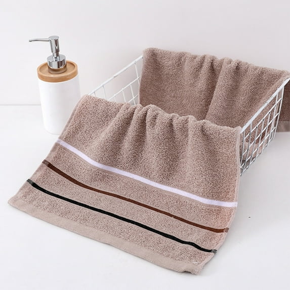 Bath Towel Skegnu Towel Thickened Soft Absorbent Plain Color Household Wash Face Gift Towel
