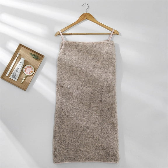 Bath Towel - Soft Wearable Bath Towel, Plus Size Corals Velvet Absorbent Women's Sling Thickened Bath Wrap Towel ,Wearable Beach Spa Bathrobes With( 29.5x55.1in)