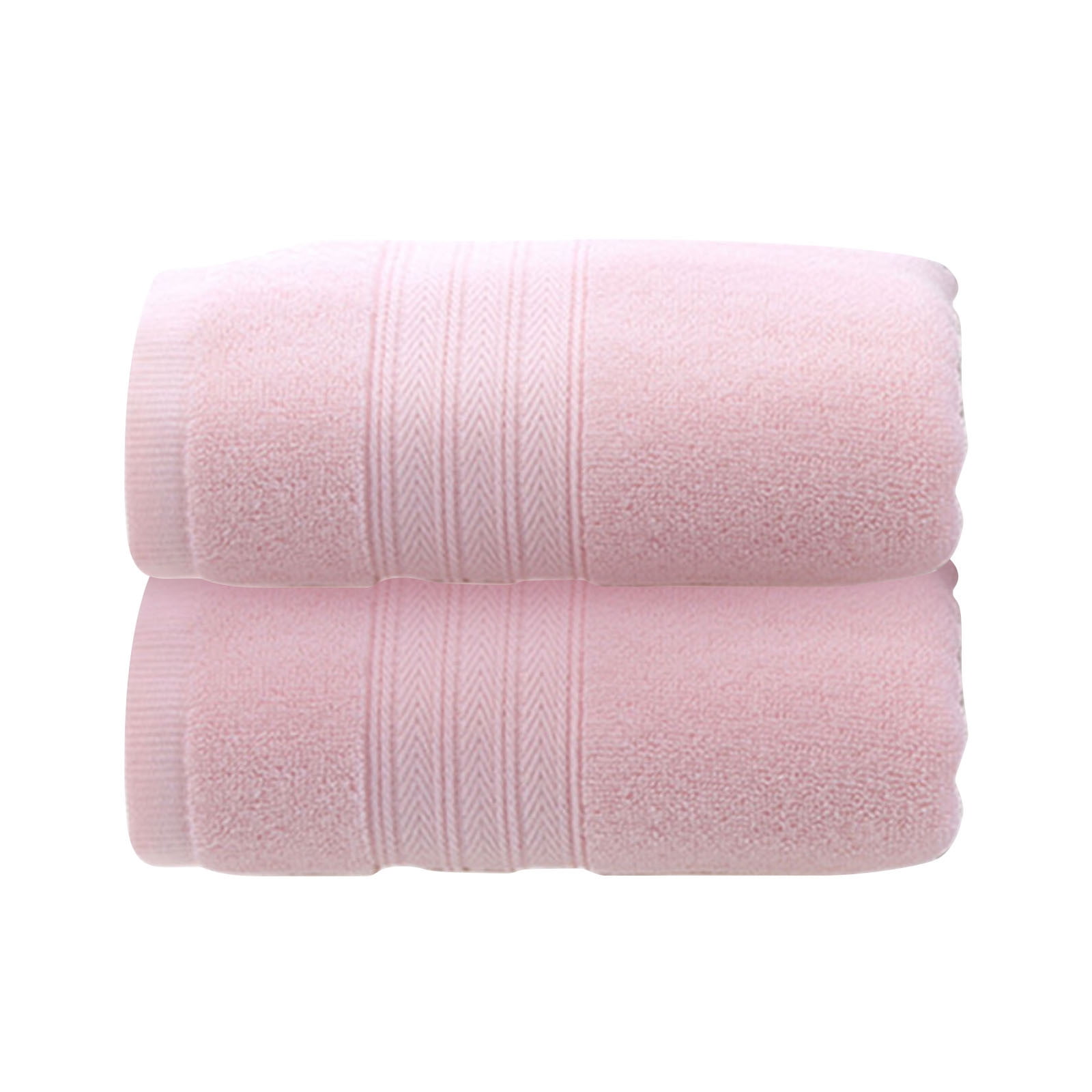 BrylaneHome 6 Piece 100% Cotton Terry Towel Set - 2 Bath Towels 2 Hand  Towels 2 Washcloths, Soft and Plush Highly Absorbent - Raspberry Pink 