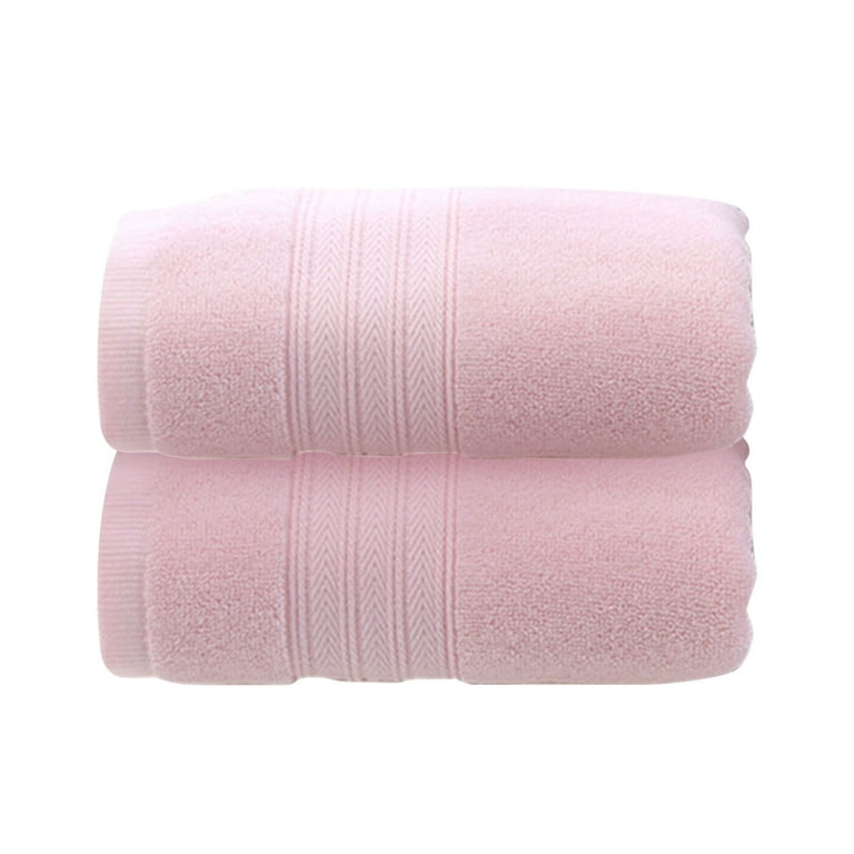 BrylaneHome 6 Piece 100% Cotton Terry Towel Set - 2 Bath Towels 2 Hand  Towels 2 Washcloths, Soft and Plush Highly Absorbent - Raspberry Pink