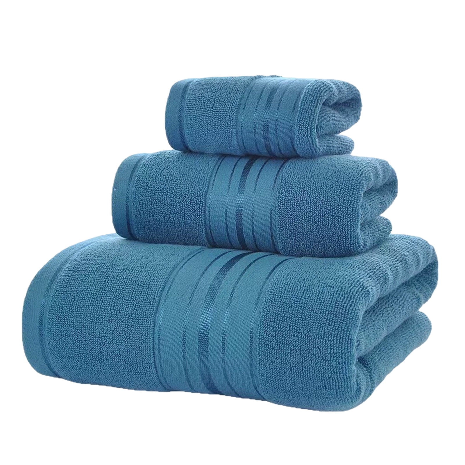 Bath Towels 3 Pack Cotton Towel Set Ultra Soft and Absorbent Quick Dry ...