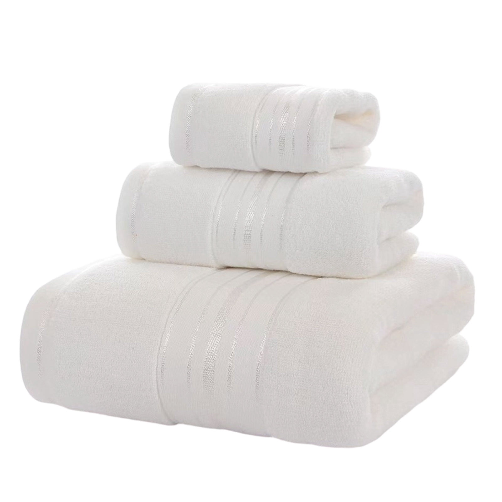 InsCrazy Bath Towels 3 Packs Cotton Luxury Ultra Soft Large Size Absorbent Quick Dry Spa Towel For Bathroom Home Hotel Use Soft Towels