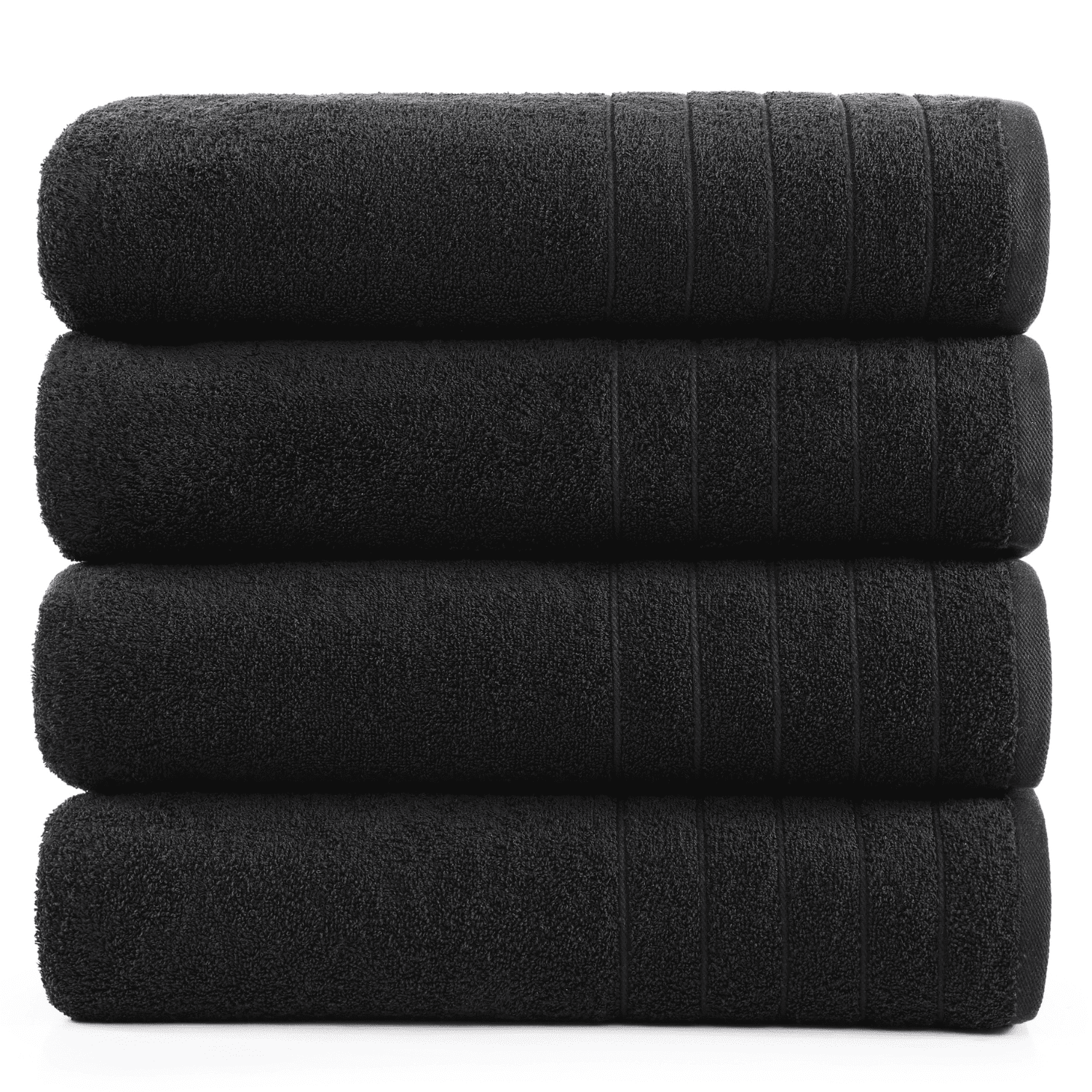 Bath Towels 4 Pack Premium Bath Towels Set, (30x60 Inches) 100% Ring ...