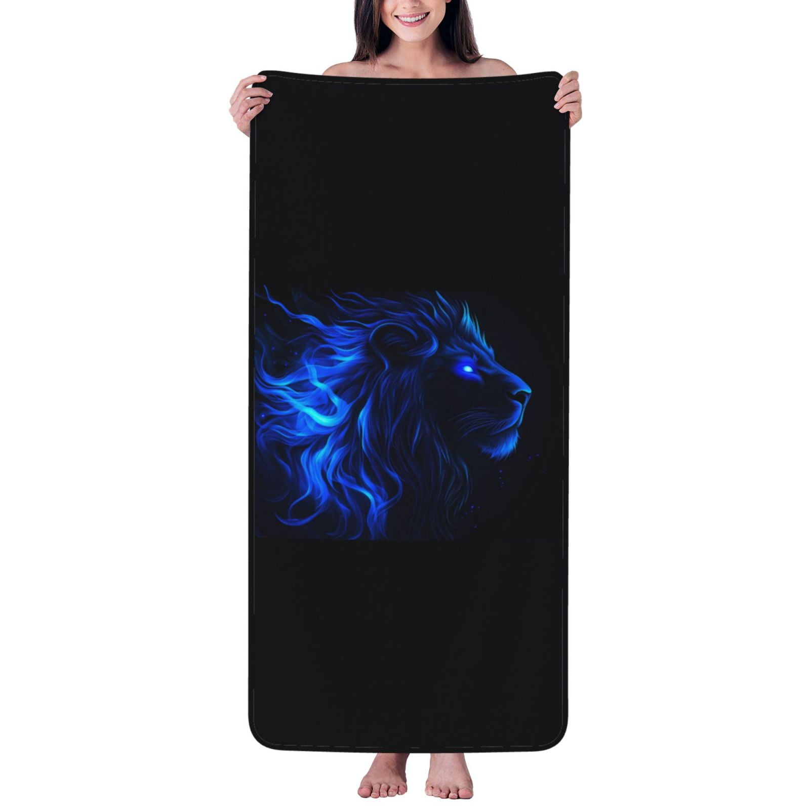 Bath Towels, Blue Fire Lion Highly Absorbent Towels for Bathroom