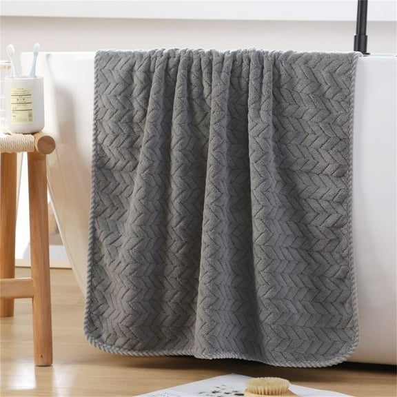 Bath Towels on Clearance!WKSCLPAI Bath Towels,Soft Skin Friendly Strip Patterned Large Bath Towels,55X27.5 Inch Bath Sheets,Thickend Breathable Microfiber Towels