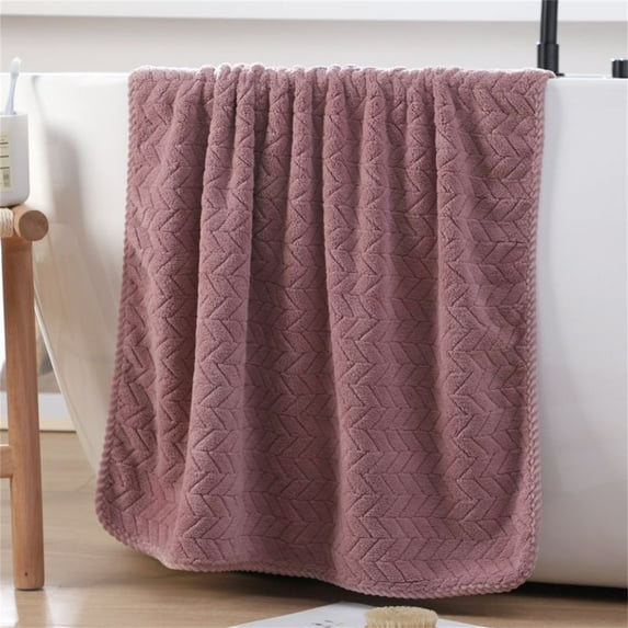 Bath Towels on Clearance!WKSCLPAI Bath Towels,Soft Skin Friendly Strip Patterned Large Bath Towels,55X27.5 Inch Bath Sheets,Thickend Breathable Microfiber Towels